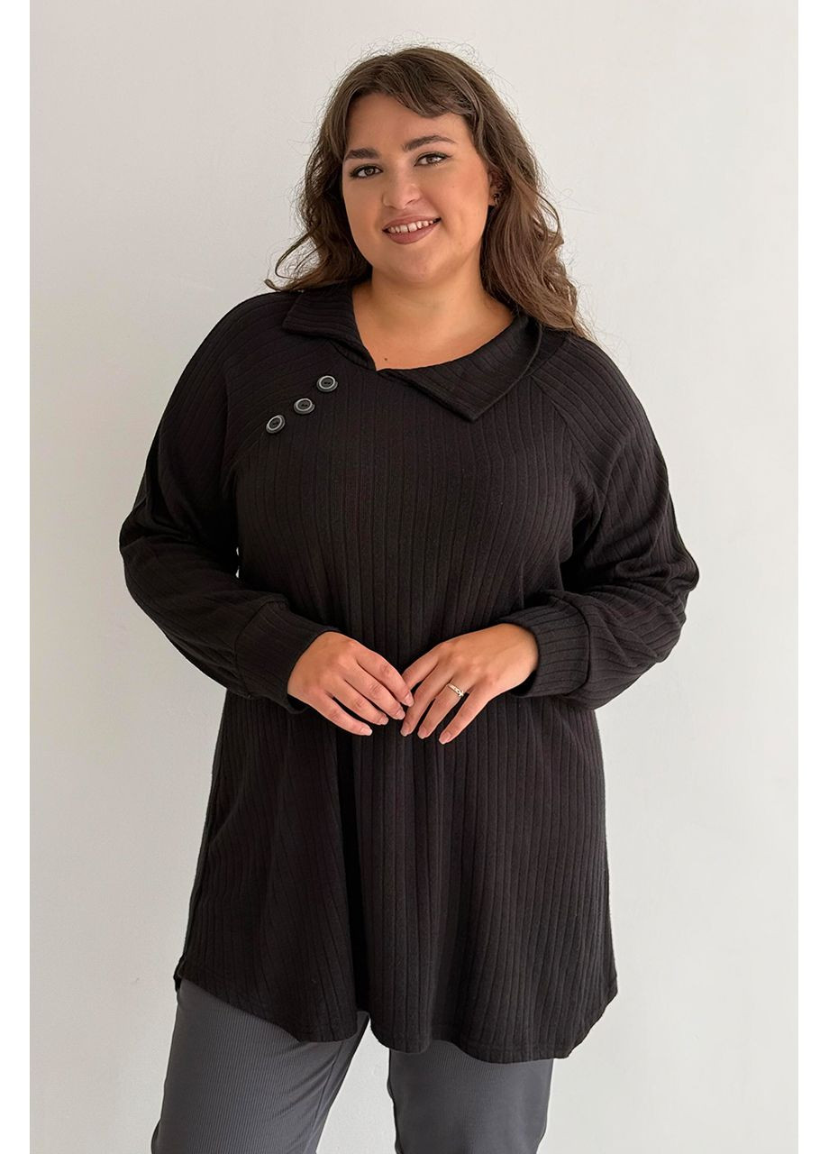 Туника батал осень\весна мягкая ткань длинный рукав No Brand 1271-1 (351586450)