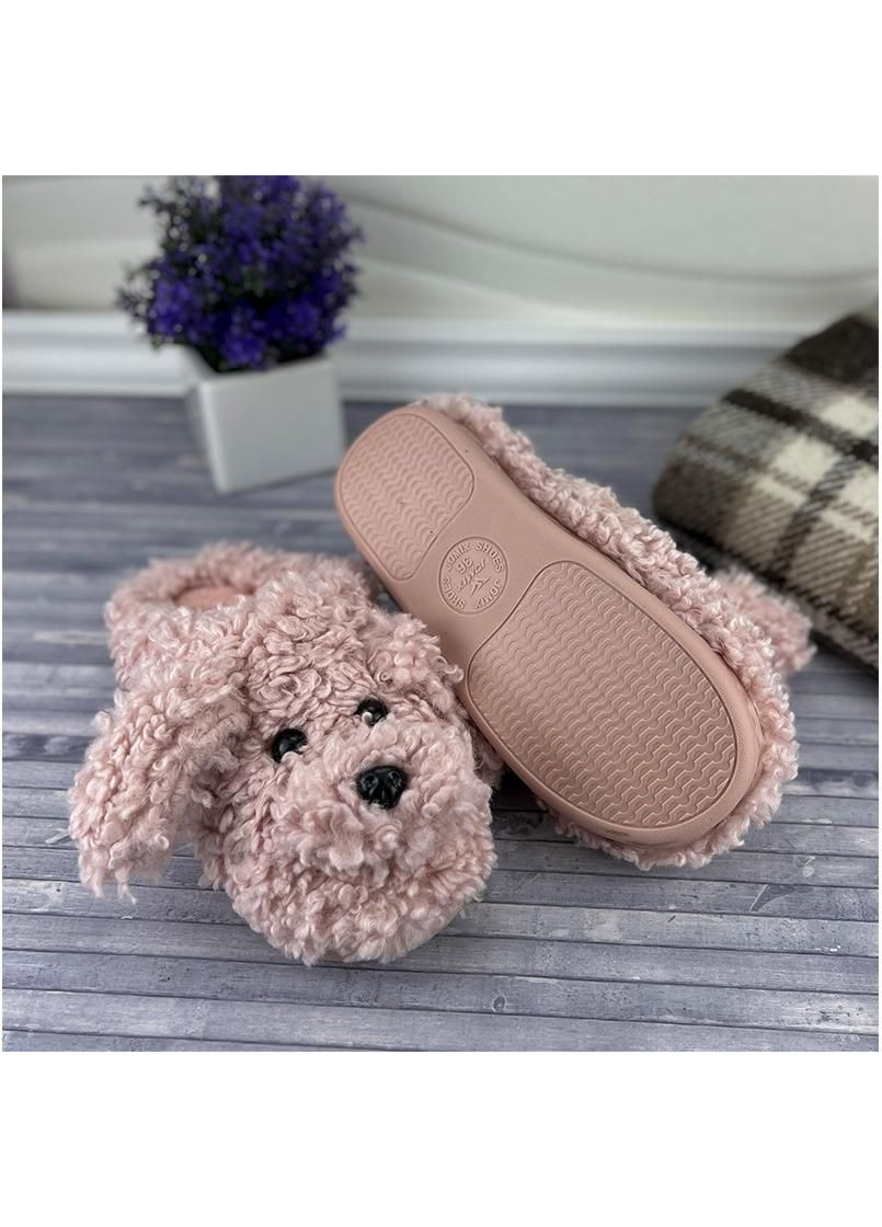 Пудровые тапочки кiмнатнi жiночi собачки е-0016037-4 пудровi Jomix