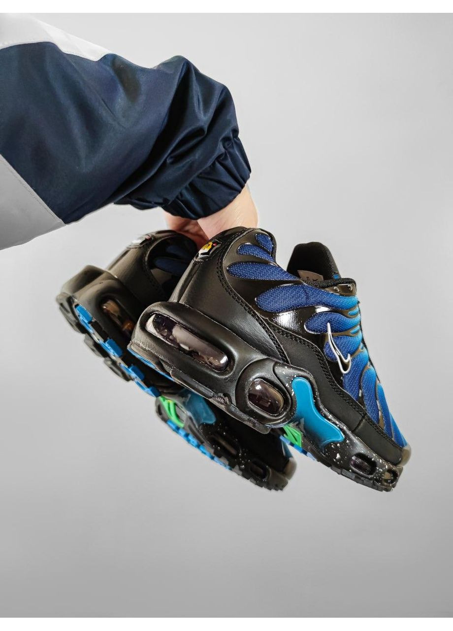 Чорні Осінні кросівки чоловічі nike air max plus tn blue найк аір макс тн плюс No Brand