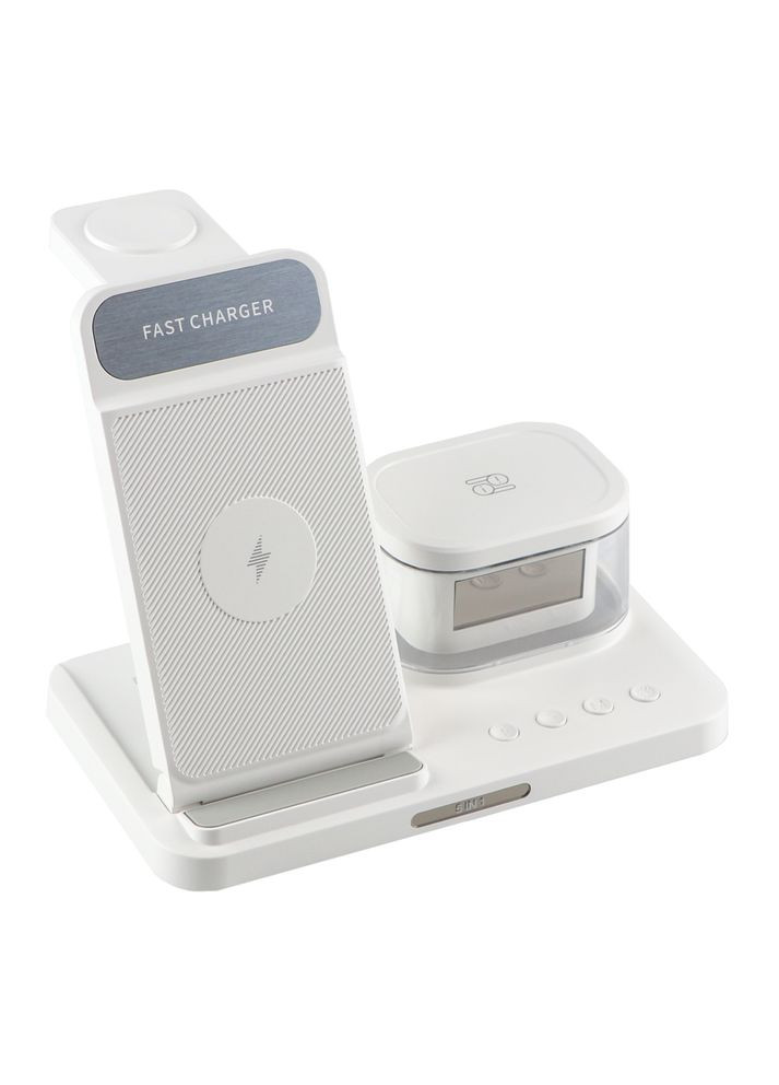 Беспроводное Зарядное Устройство H33 5in1 15W IP version Мята упаковка Цвет Белый No Brand (337995296)