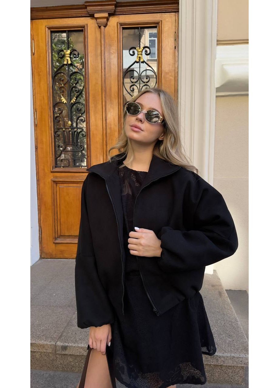 Женский бомбер из кашемира на подкладке. Vione на молнии (367077994)