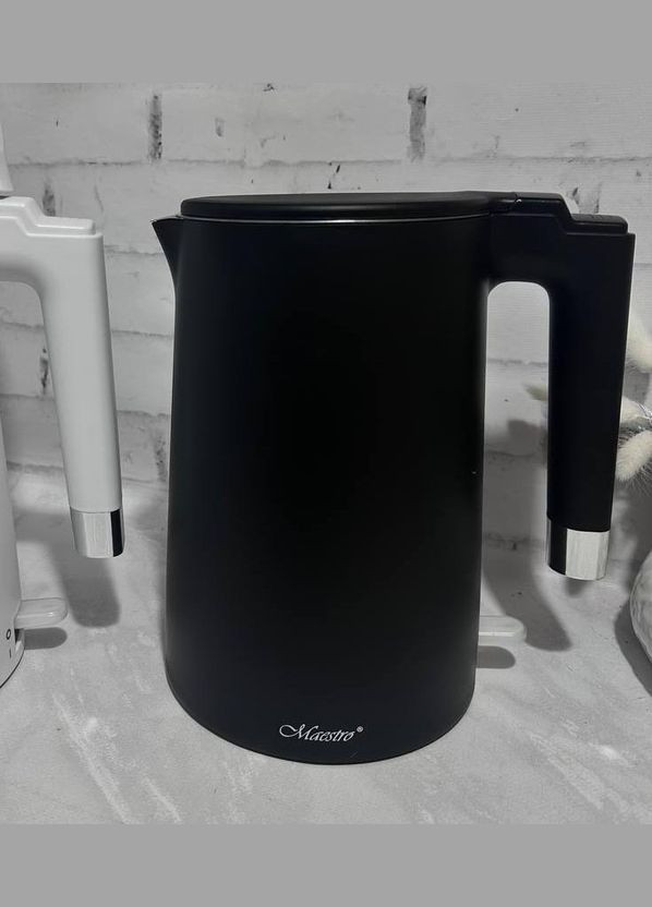 Електрочайник MR-026 чайник термос із нержавіючої сталі 1.7 л 1800 Вт Чорний Maestro (296925529)