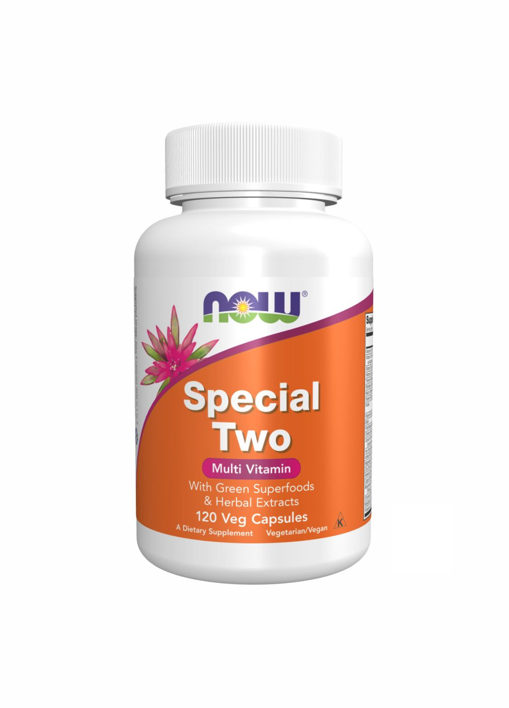 Мультивитамины для вегетарианцев Special Two 120 капсул с зелеными суперфудами Now Foods (367957671)