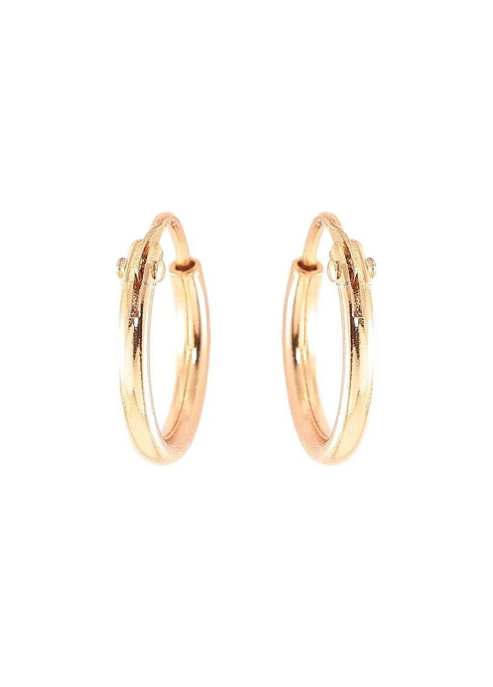 Серьги Позолота 18K Конго «Классика, шир. 1.2мм» ø 10мм (252407) ТМ Xuping (315139086)