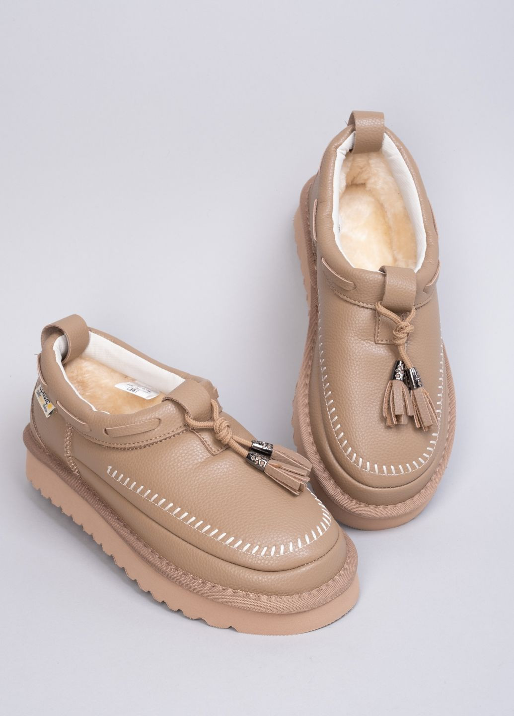 Угги женские 5851-1 бежевые 344443 Power (303509340)