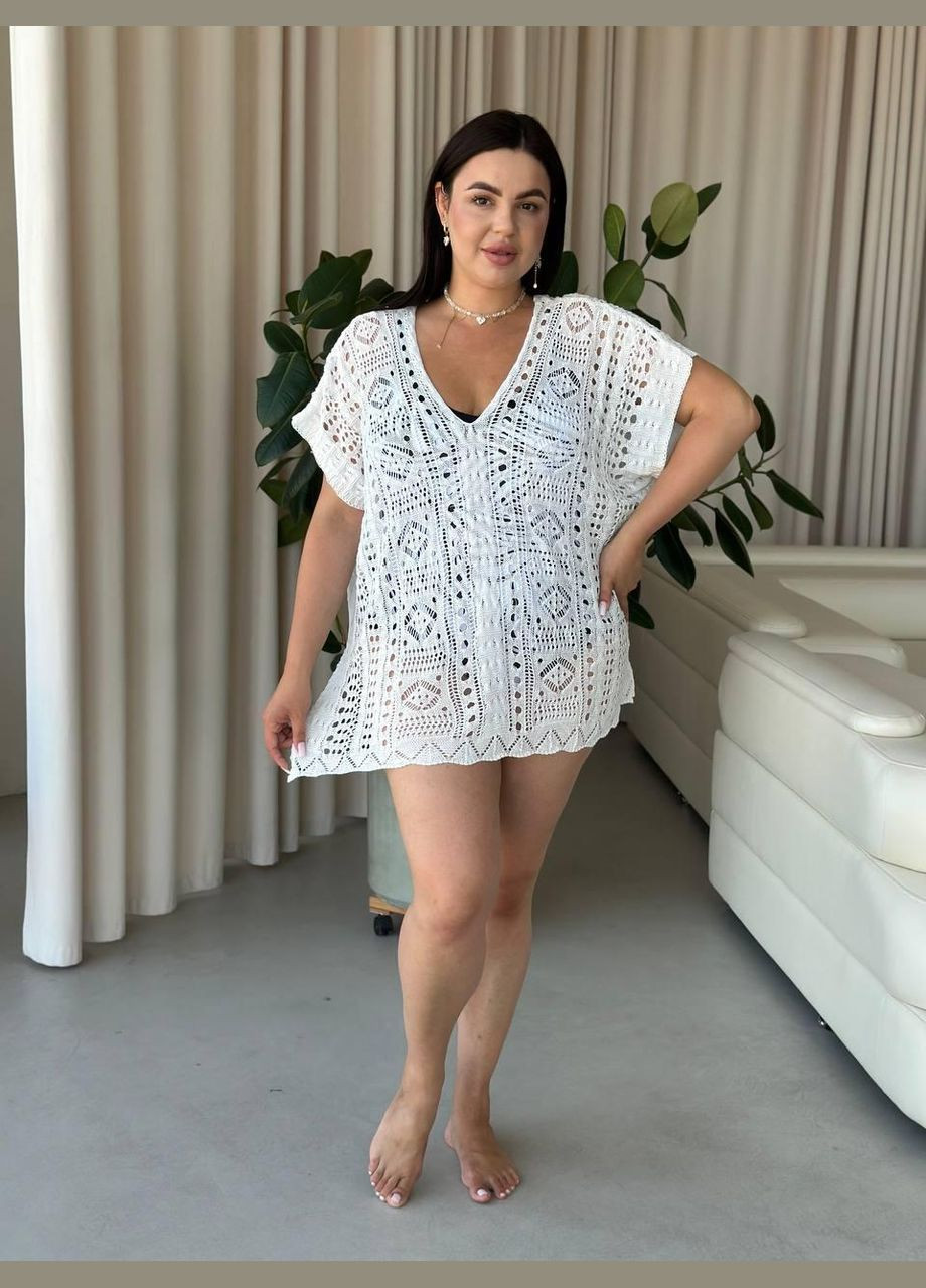 Женская пляжная туника-платье 669/2 No Brand oversize (298289504)