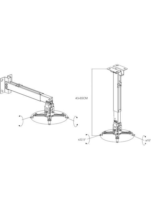 Кронштейн PRB43-65 white CHARMOUNT (323117107)