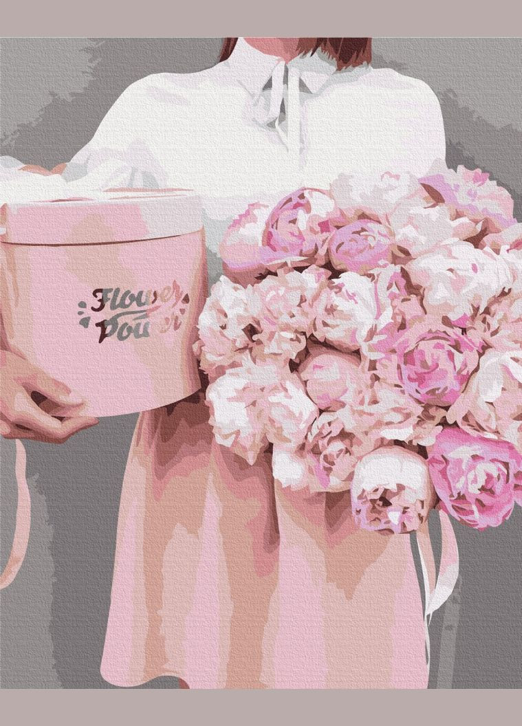 Картина за номерами "Піони в подарунок" 40х50 см Brushme (365960391)