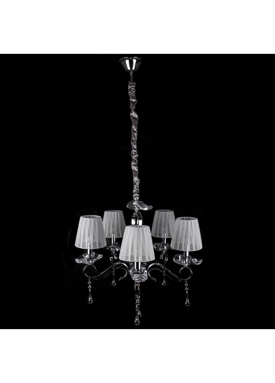 Люстра в стиле модерн на 5 лампочек с абажурами 1684/5/CH No Brand (352229466)