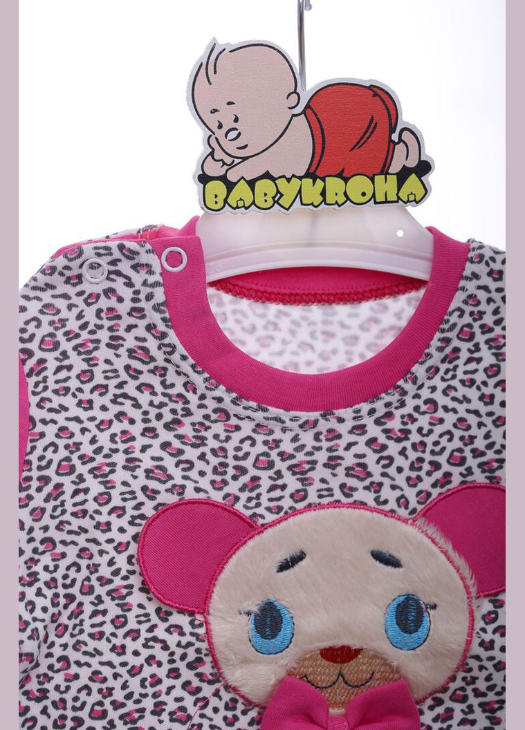 Водолазка для девочки Мишка хлопок Mericcon розовый 68 см (41860) BABYKROHA (315721719)