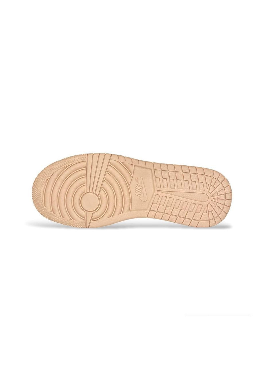 Кросівки Жіночі Air Jordan Retro 1 Beige & Silver & White No Brand чорні демісезони (379009640)