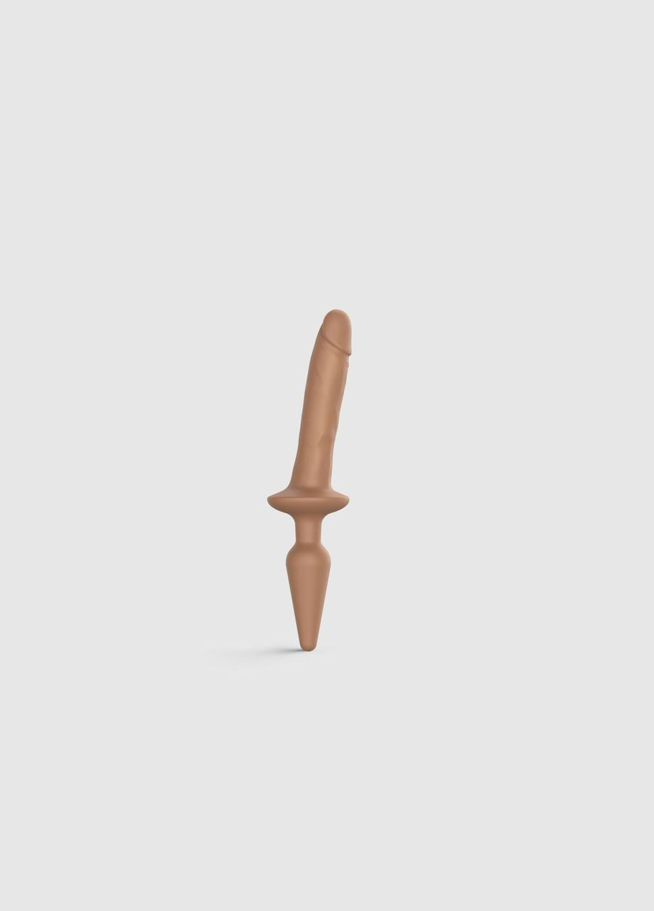 Анальна пробка з дилдо SWITCH PLUG-IN REALISTIC DILDO CARAMEL — S Strap-On-Me (303883725)