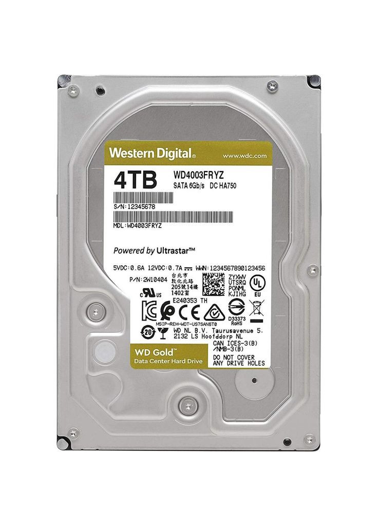 Зовнішній жорсткий диск WD 3.5" 4tb (268140312)