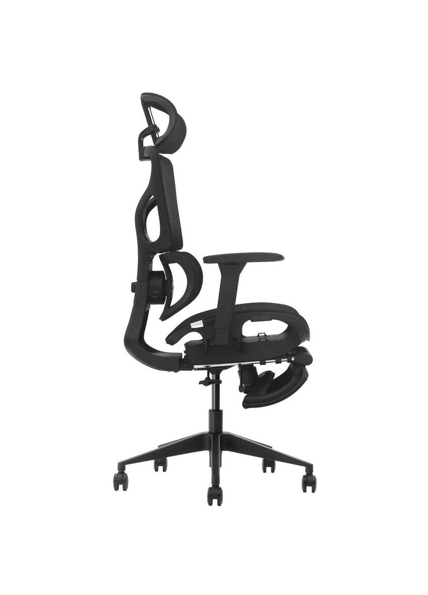 Крісло поворотне MARKUS F чорна сітка/чорний каркас з підставкою для ніг Intarsio (367253573)