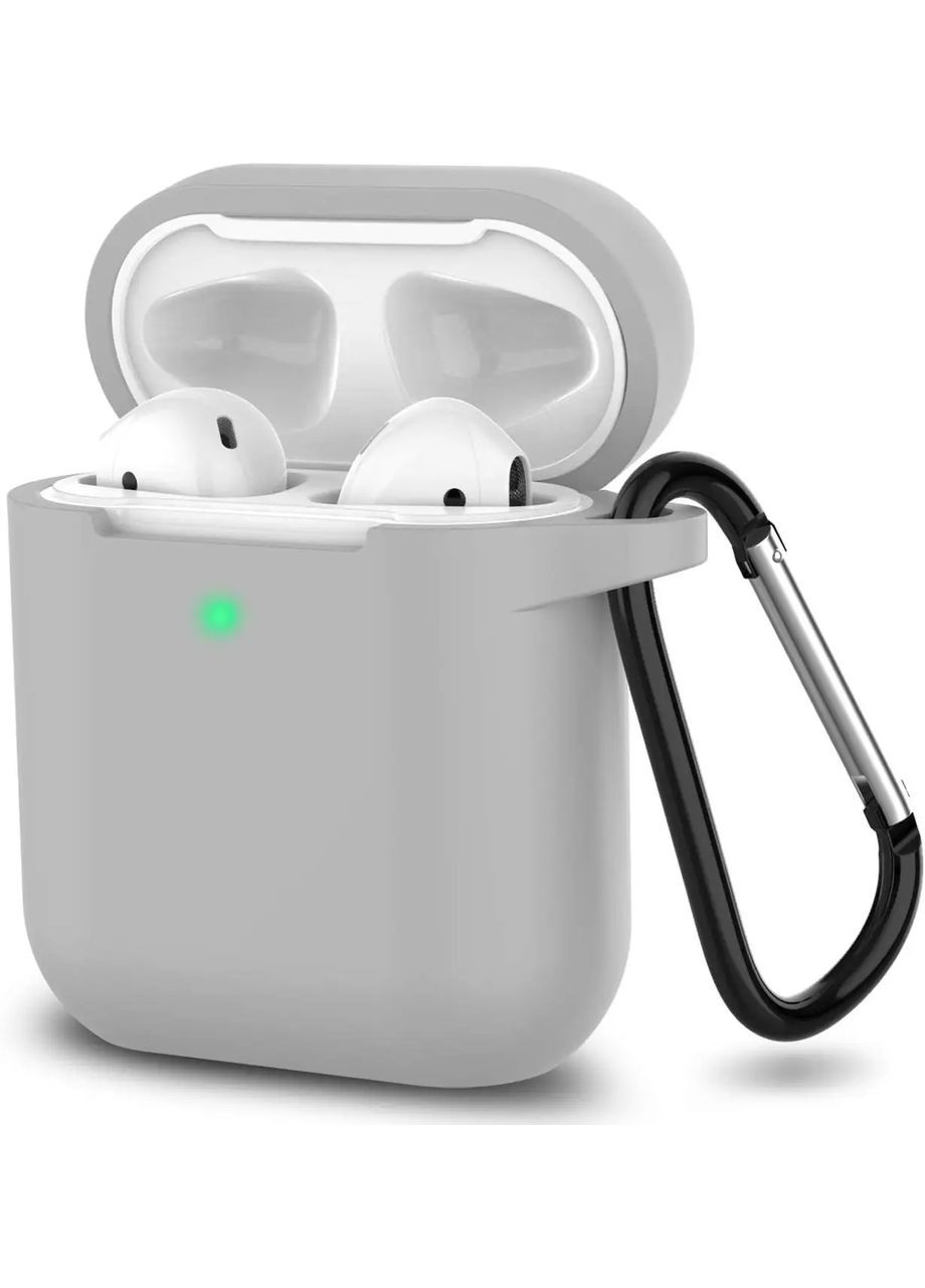 Силіконовий чохол для Apple AirPods 2 Сірий Epik (294843211)