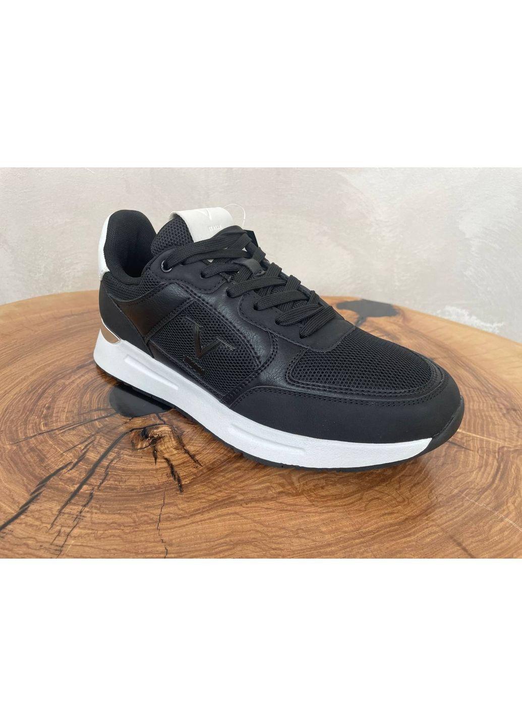 Черные кроссовки 19v69 italia turin black 7(41) Versace