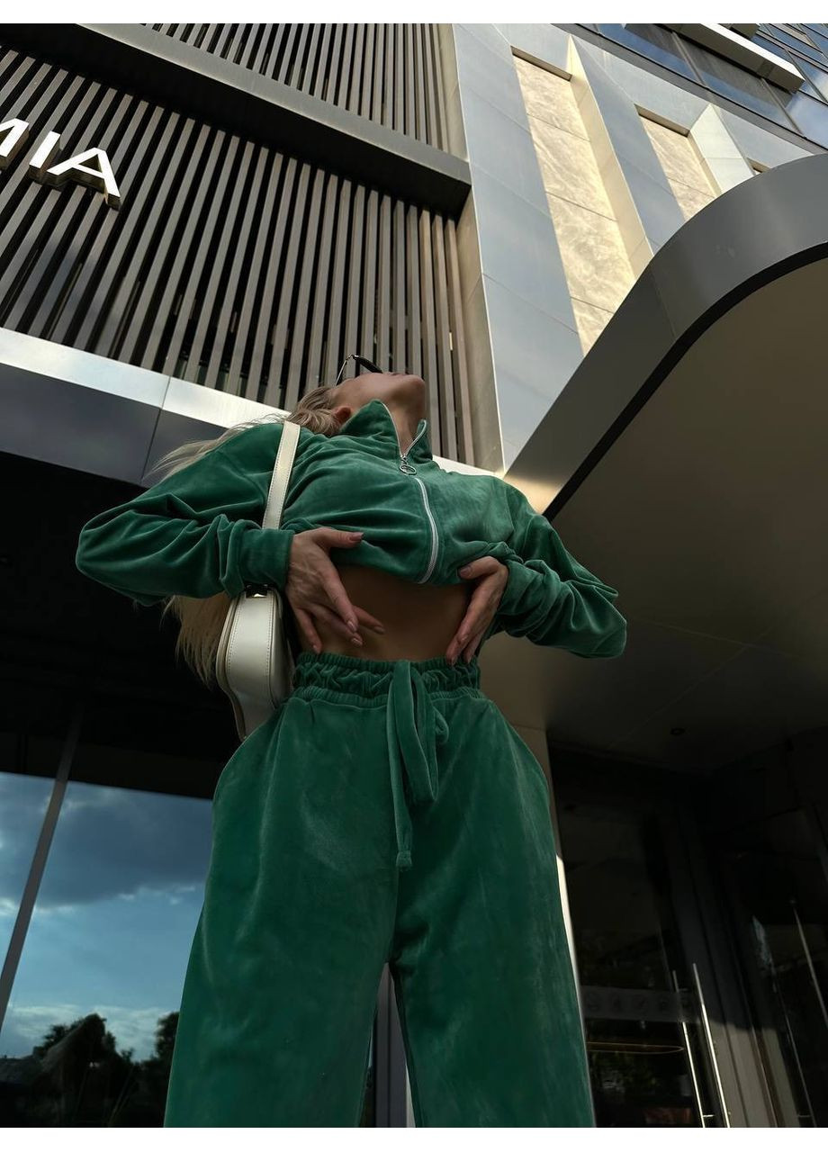 Жіночий спортивний костюм велюр для прогулянок та активного відпочинку комфортний New Trend (304647083)