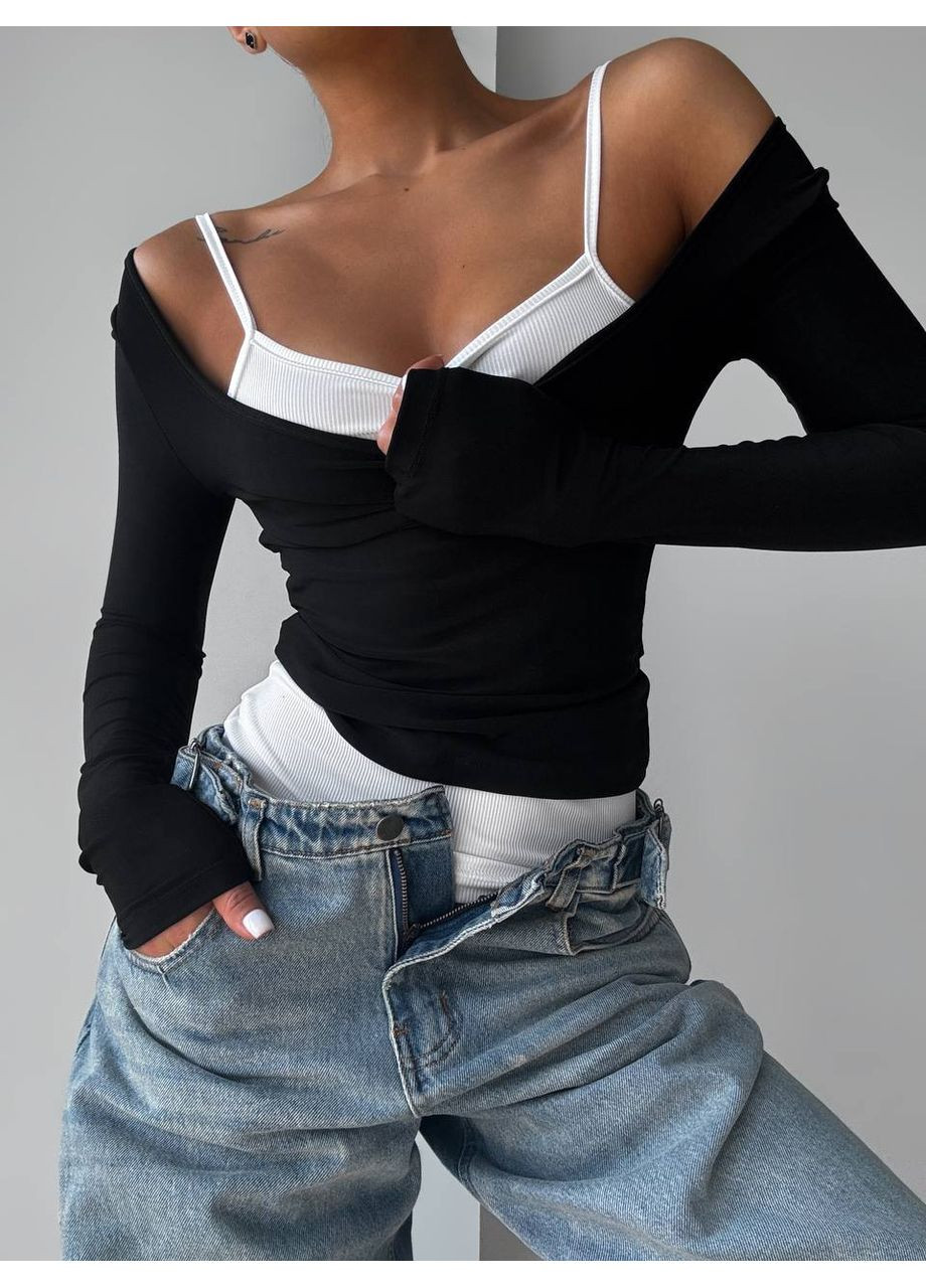 Женский лонгслив No Brand (358496878)