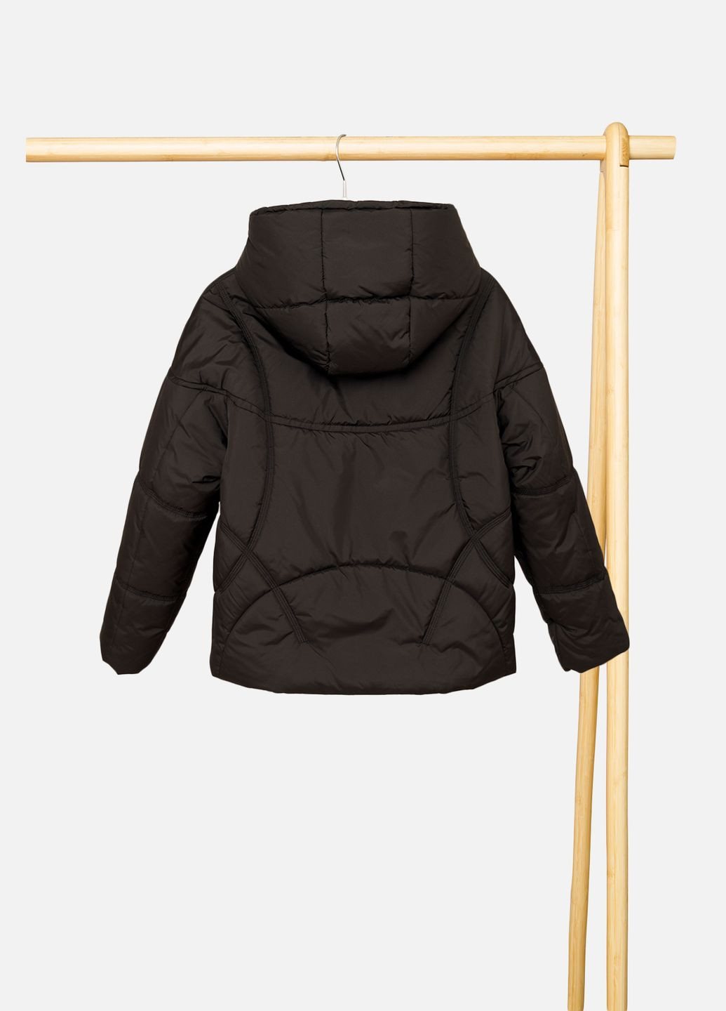 Черная демисезонная куртка для девочки цвет черный cb-00267390 CHUNXU