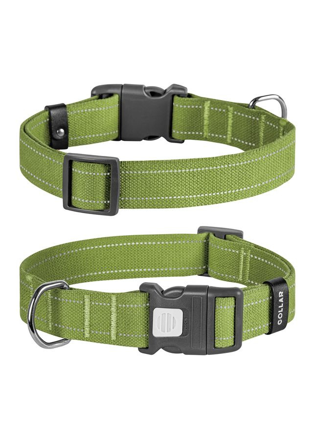 Ошейник для собак хлопчатобумажная тесьма Брезент, пластиковый фастекс, Ш 35 мм, Длин 46-69 см Collar (322001386)