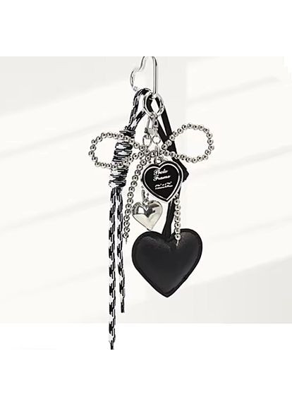 Брелок - підвіска для сумки, ключів, телефону Чорна No Brand (361971483)