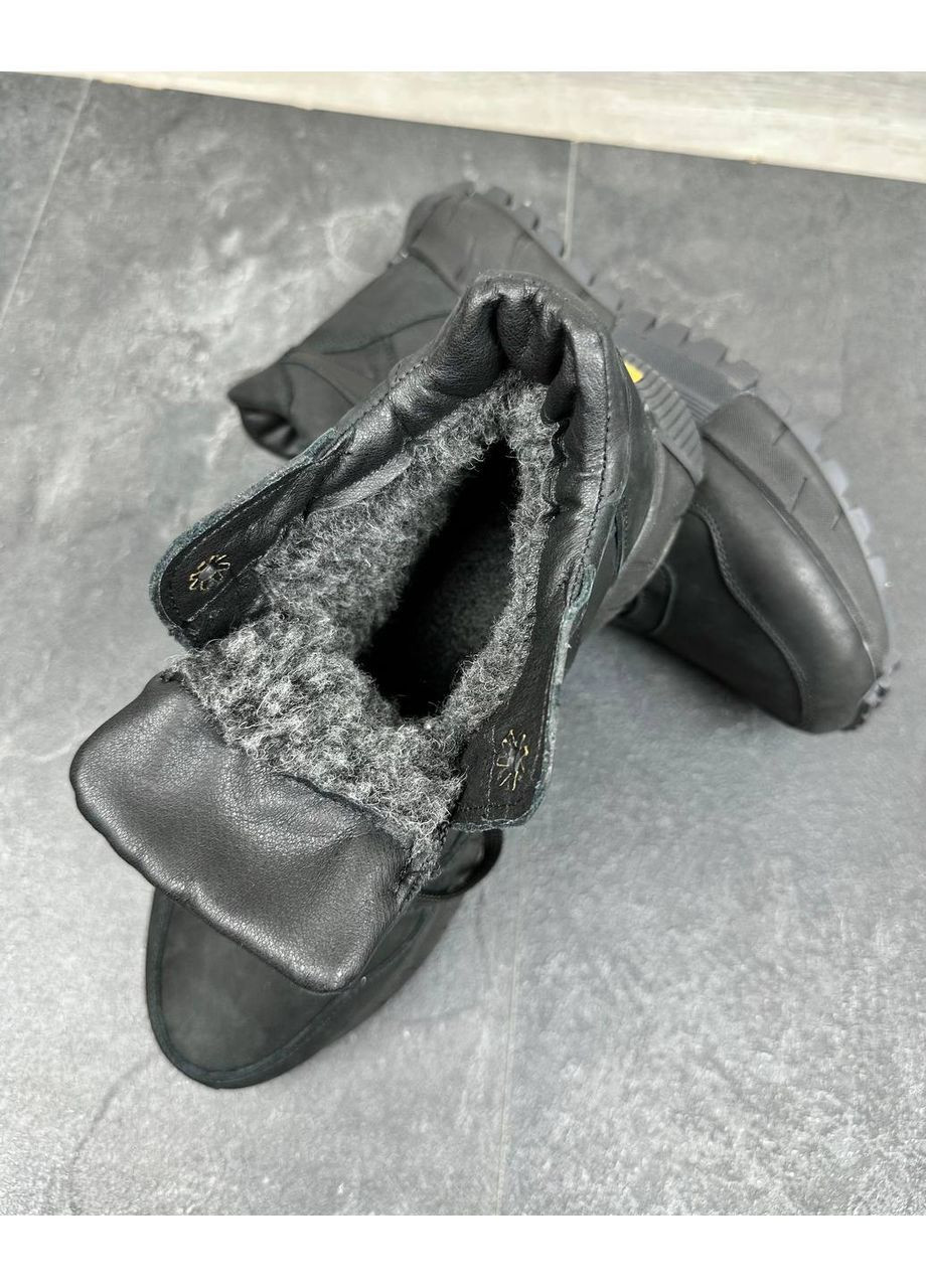 Чоловічі шкіряні зимові черевики No Brand (363555178)
