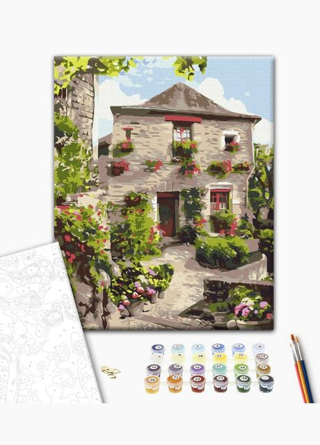 Картина за номерами Пейзаж Два світи Провансу 1 40х50 Набір для розпису Живопис по цифрах BS53741 Brushme (308988636)