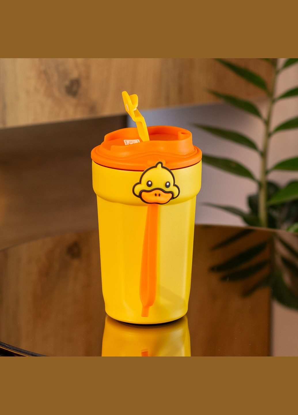 Термочашка G. Duck 450 мл с крышкой на защелке, Happy Life (324070081)