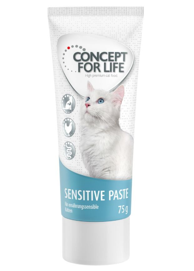 Паста Quality Sensitive для чутливого травлення у котів 75 г Concept for Life (266423369)
