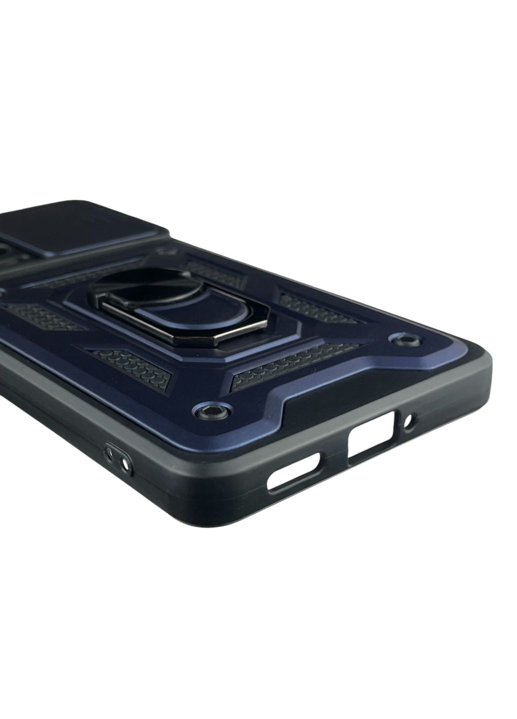 Чехол для Redmi Note 12 Pro 5G бронированный с кольцом со шторкой на сяоми редми нот 12 про 5г чёрный rg1 Xiaomi (366019611)