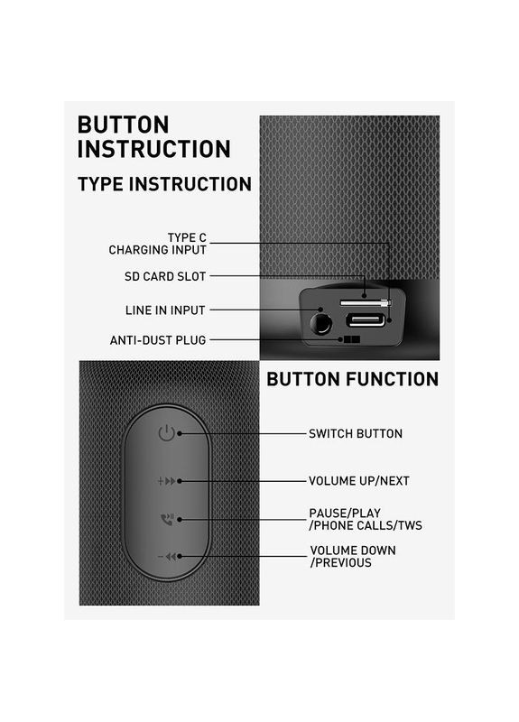 Беспроводная колонка — Акустика портативная Bass Boost BTS12 Ldnio (303222826)