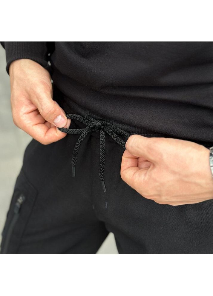 Чоловічі повсякденні штани весна/осінь чорні No Brand (358203735)