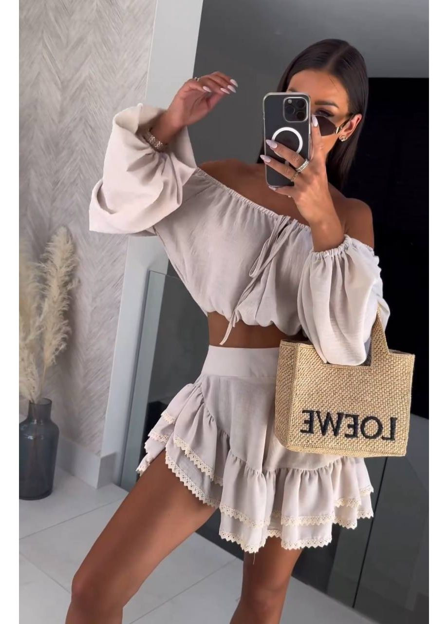 Женский костюм в стиле boho с топом и юбкой Україна (350669307)