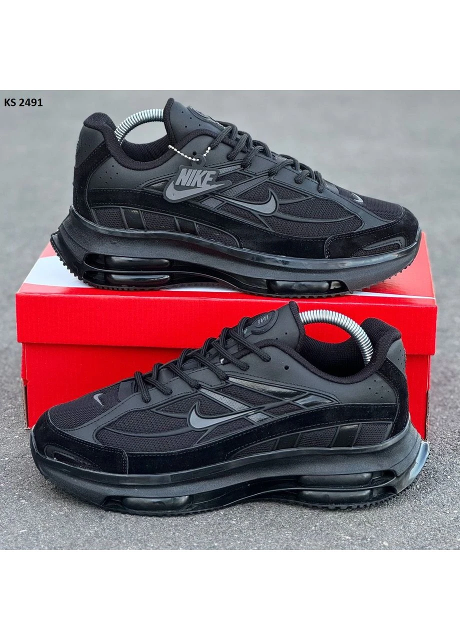 Чорні кросівки чоловічі nike air total black найк аір макс тн плюс чорні демісезон No Brand