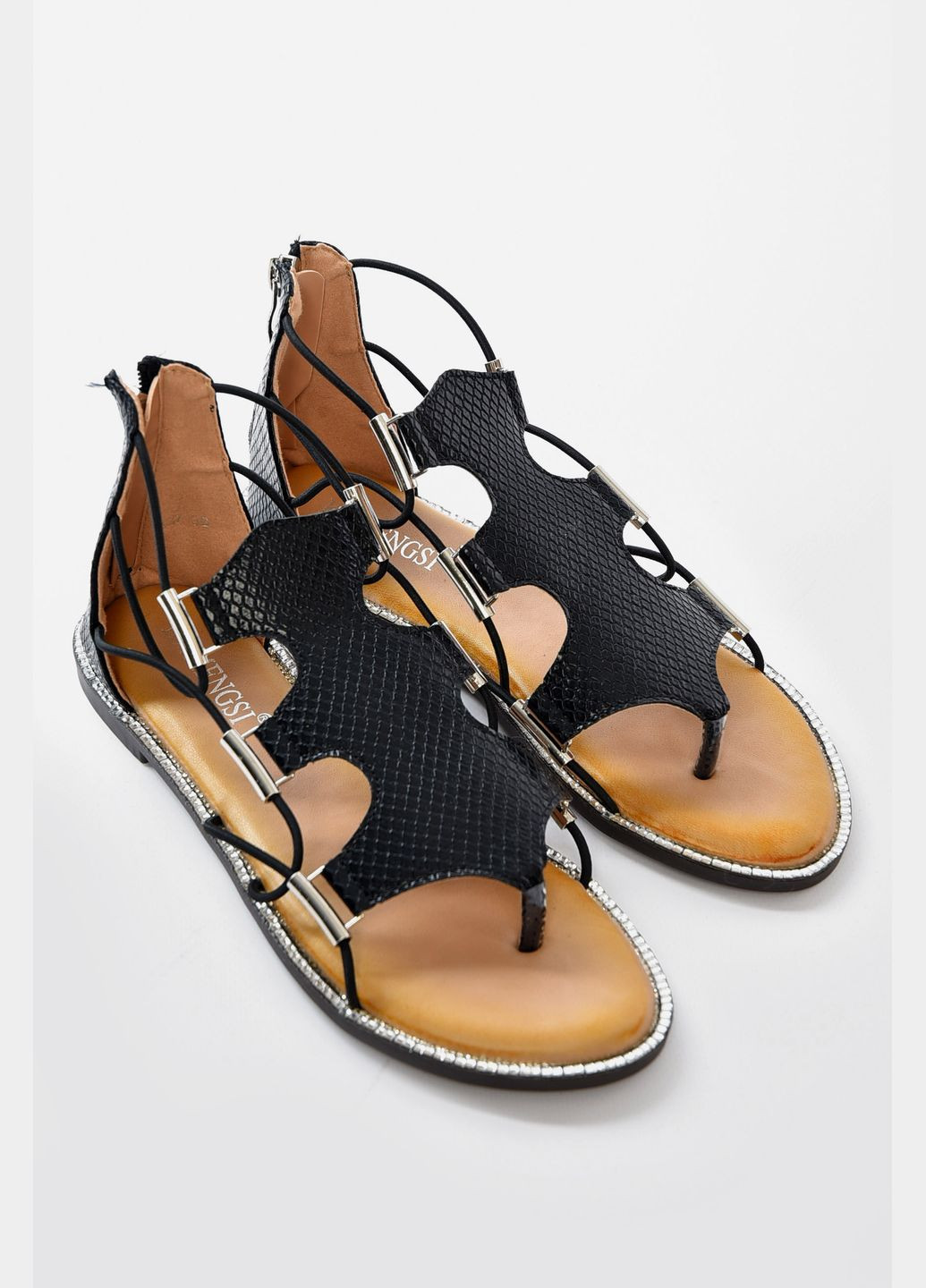 Босоніжки жіночі чорного кольору Let's Shop (336336131)