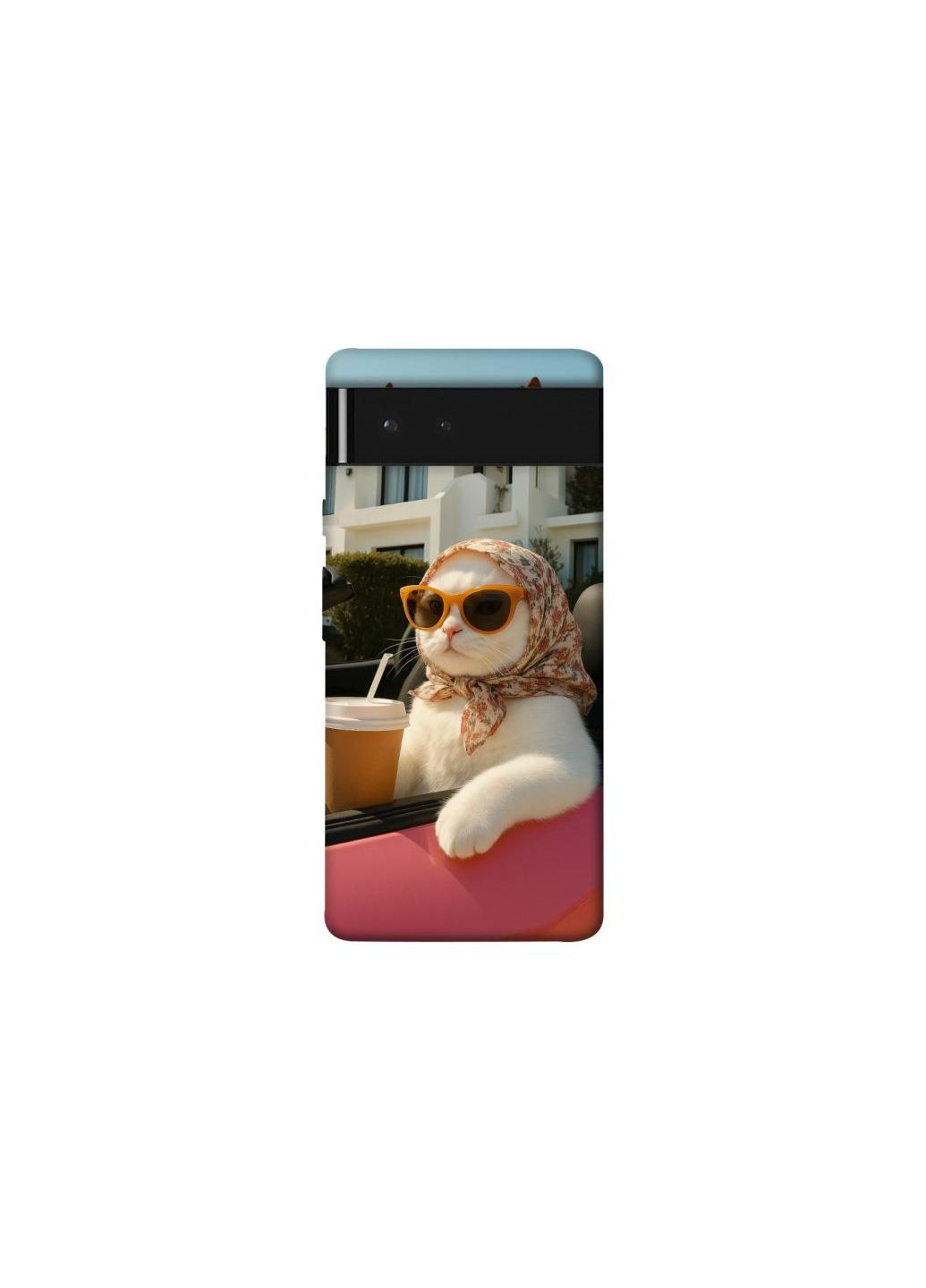 Чохол на Google Pixel 6 Stylish Cat Cruise Frontalka (352229159)
