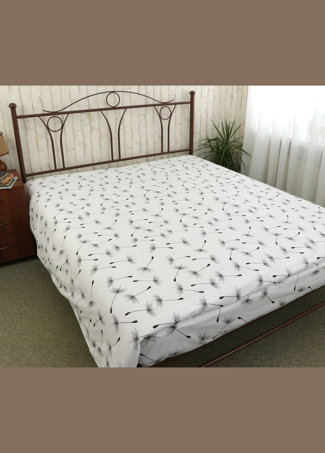 Простынь 143х215 бязь "Fly white" Руно 71.114Б_Fly white (299630628)