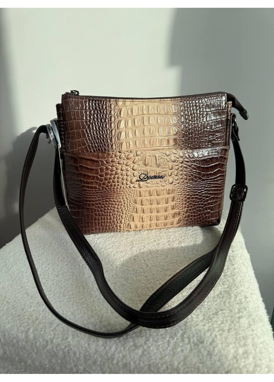 Сумка жіноча шкіра кроко градієнт (3015) Desisan (371736229)