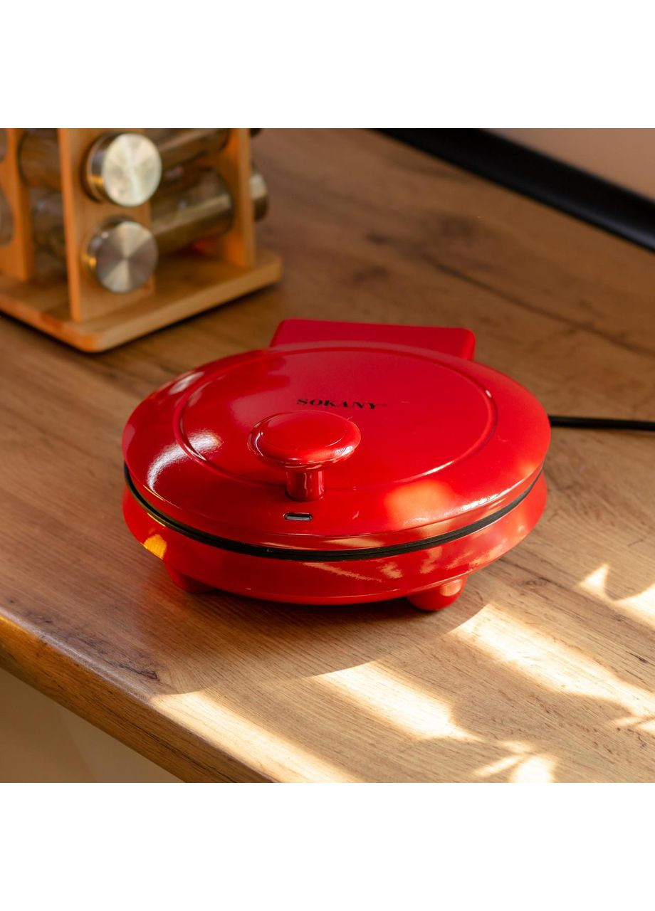 Піца мейкер електрична 1000 Вт з антипригарним покриттям і подвійним нагріванням SK-08013 Sokany (368767151)