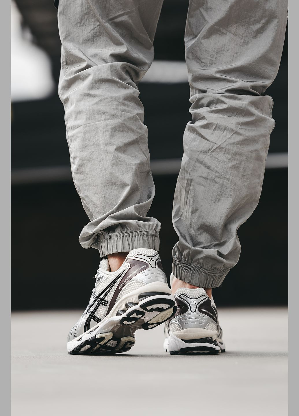 Сірі всесезон кросівки чоловічі і жіночі asics gel-kayano 14 grey black | асікс гель-каяно 14 сірі чорні No Brand