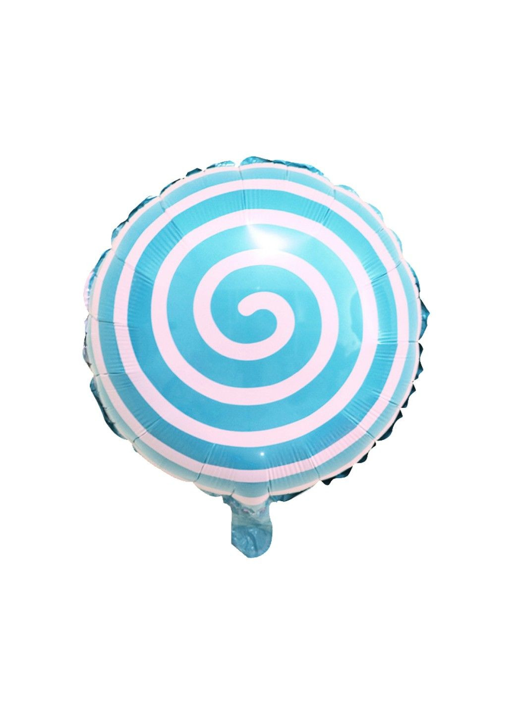 Куля повітряна фольгована (45 см) Льодяник, синя 99IDEAS (329143998)