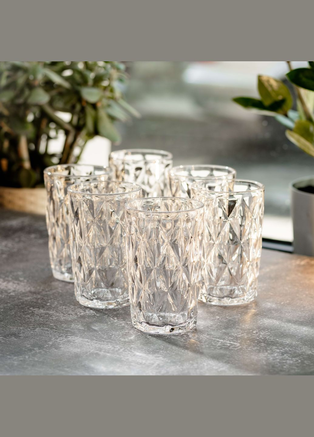 Набор стаканов фигурных 6 штук по 300 мл, Yiwu (322339922)