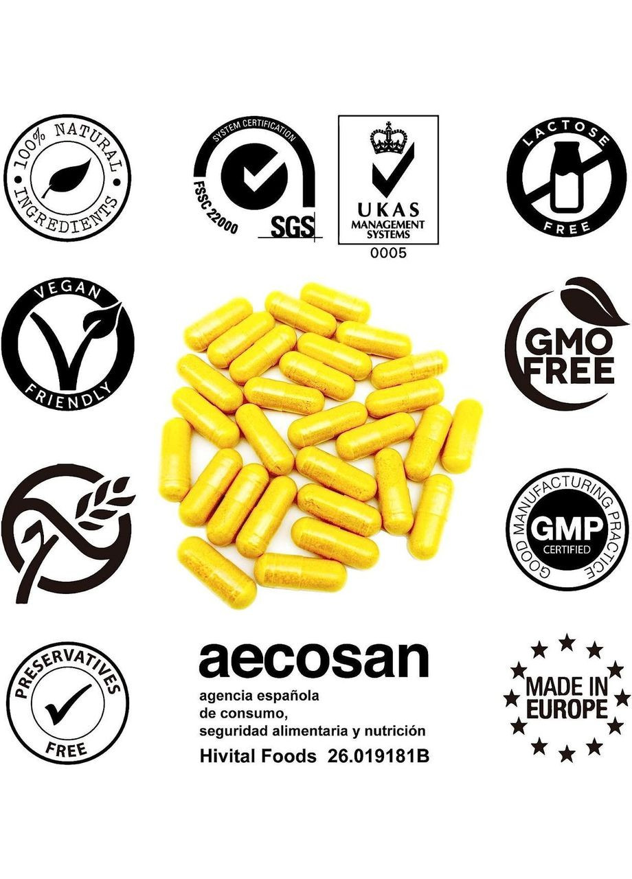 Куркума 6000 мг 120 капсул Hivital Foods (299717565)