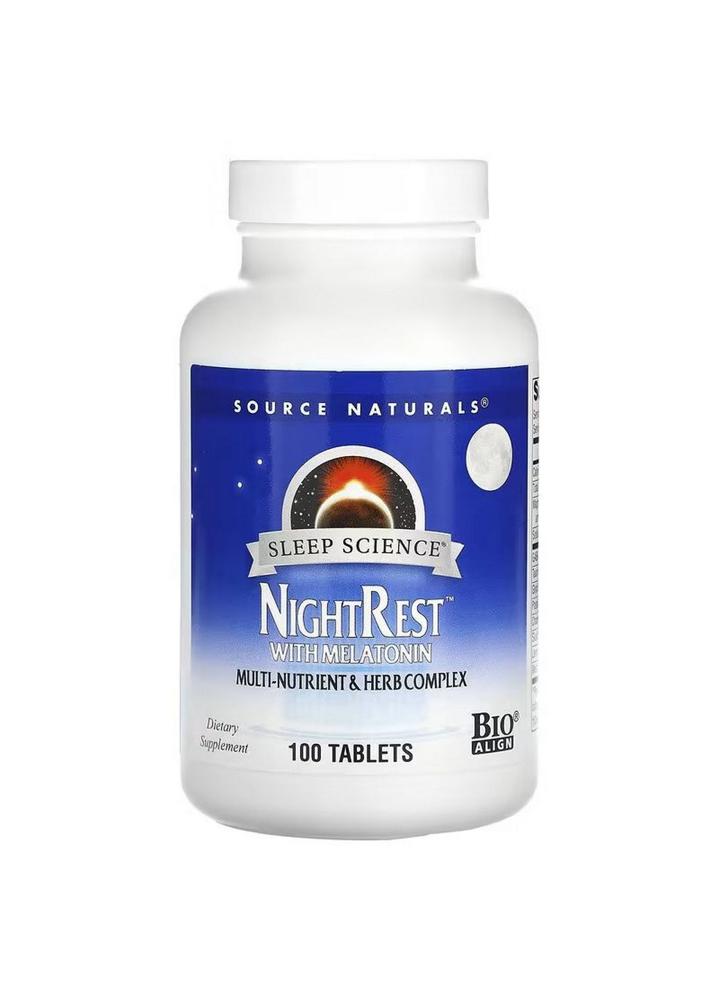Натуральна добавка Sleep Science NightRest Melatonin, 100 таблеток Source Naturals (295898863)