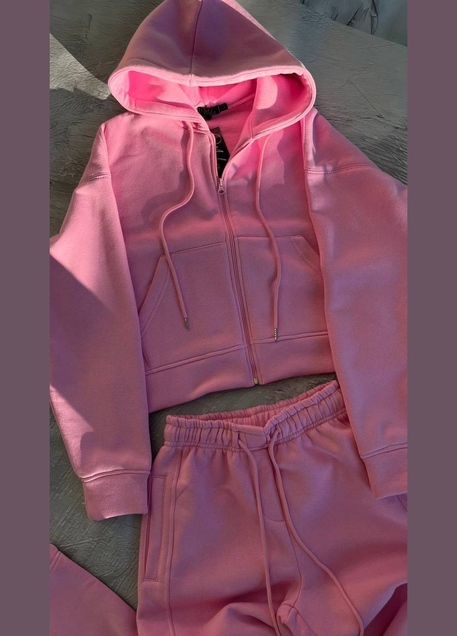 Нереально крутий, бомбіческий дуже теплий костюм на флісі🖤 З подвійним капюшоном🙌 No Brand (305776570)