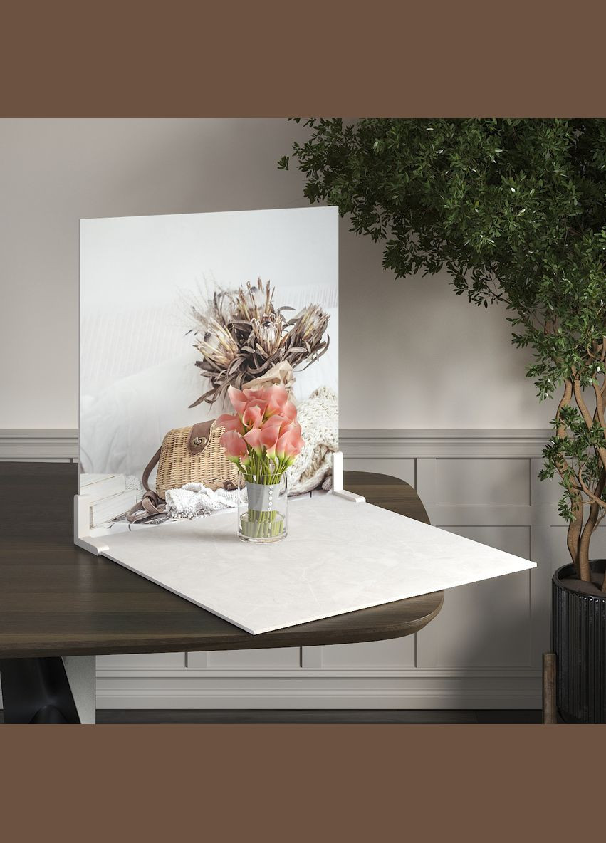 Пластиковый угловой 2D фотофон, 40x40 см - №62286 PolyPlast (354367884)