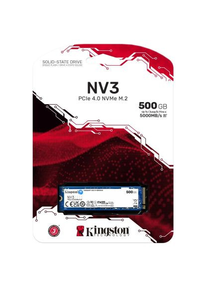 Накопичувач SSD M.2 2280 500GB (SNV3S/500G) Kingston M.2 2280 500GB (366650817)