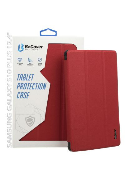 Чехол для планшета Smart Case Samsung Galaxy S10 Plus (SM-X820/SM-X826) 12.4" Red Wine (712239) BeCover Smart Case Samsung Galaxy Tab S10 Plus (SM-X820/SM (366692458)