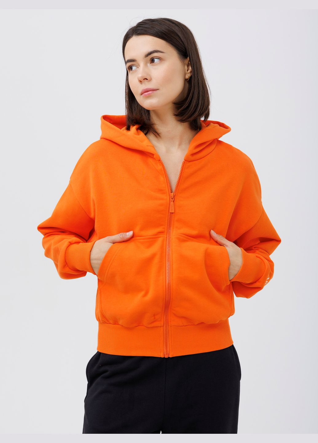 Оранжевый демисезонный джемпер женский №1624 Leinle