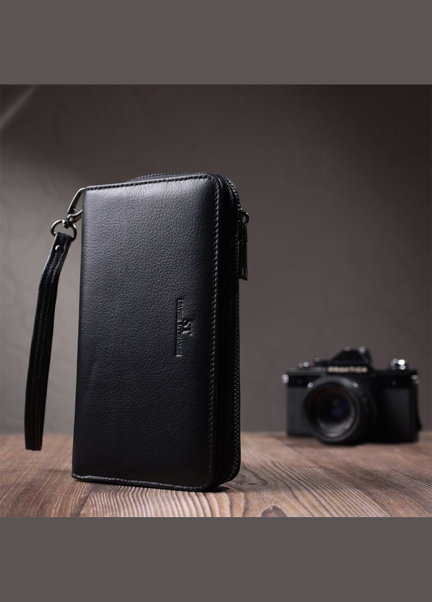 Мужской клатч с блоком для карт из натуральной кожи 22694 st leather (329146471)